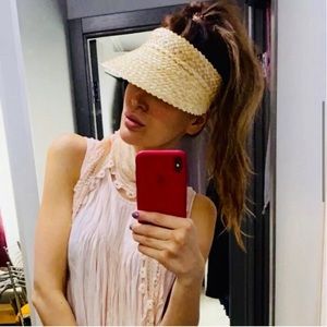 Straw Visor New Without Tags